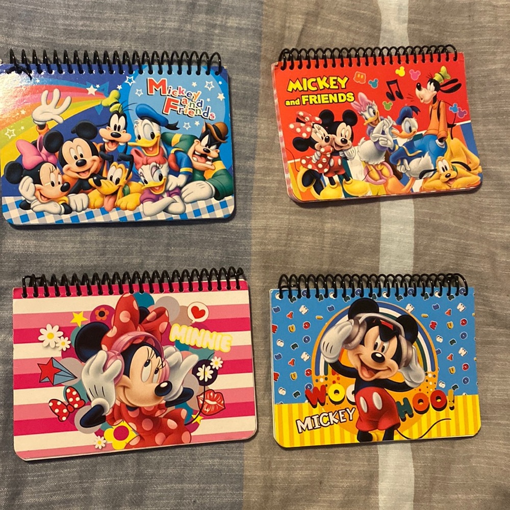 Disney Autograph Books 4-Pack Mickey, Minnie, Mickey & Friends Clubhouse Friends